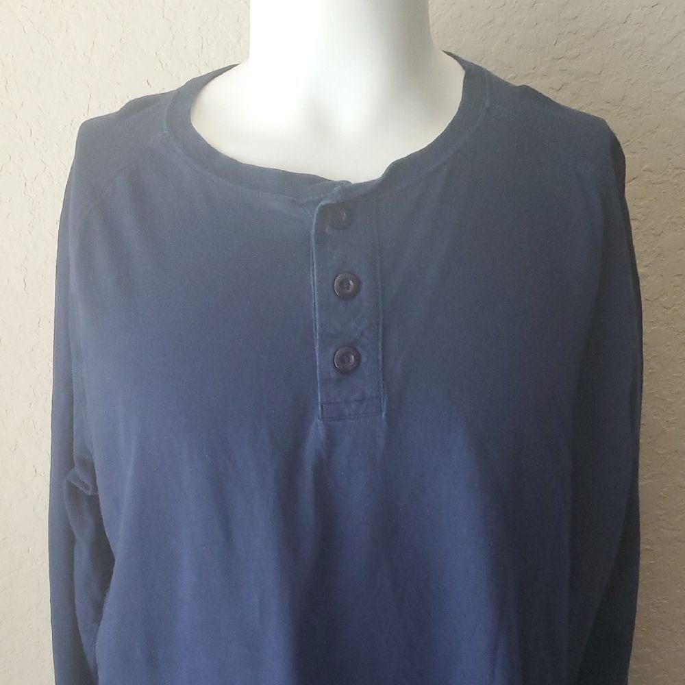 Magellan Outdoors Men's MagShield Long Sleeve Henley Blue Size XL-Adventure Gear - Picture 2 of 7